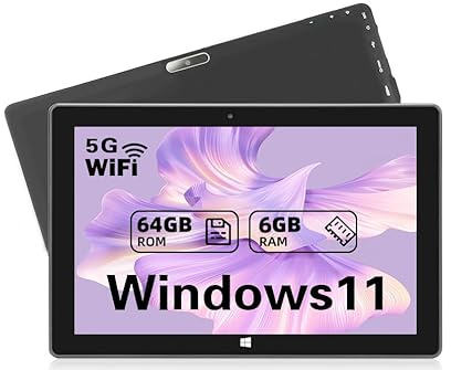 SZTPS Tablette PC Windows 11,10.1 inch Tablets Windows, Tablet Computer, Écran Tactile HD, 6 Go RAM + 64 Go, Batterie 6000mAh