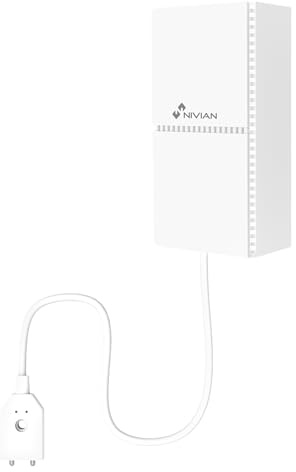 Nivian NVS-WATERFLOOD2 – Détecteur d’Inondation sans Fil 433 MHz, Compatible avec Systèmes d’Alarme Nivian, Capteur d’Eau, Portée 100 m, Protection 24h pour Maison ou Entreprise