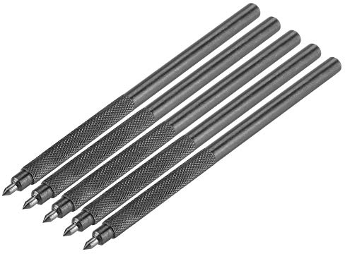 YWBL-WH 5 Stück 4.7Inch Alloy Scribe Pen Reißnadel mit Hartmetallspitze für Keramik/Metall/Glasplatte,Anreißlehre