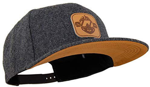 Jumping Bird Baseball Cap Unisex Leogang • Outdoor Snapback Cap Snowboard • Individuell verstellbar und leicht abwaschbar • Kappe aus Filz Dunkelgrau