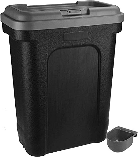 EilteZotec Large 30 Litre Pet Storage Food Container Dry Food Dog Cat Animal Storage (Grey)