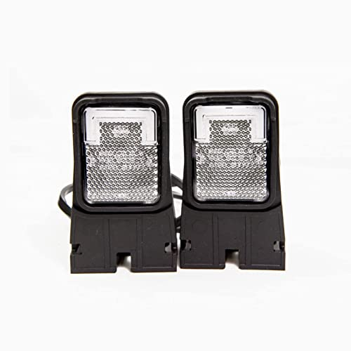 Web Truck Vordere Umrissleuchte weiß, Begrenzungsleuchte LED Neon Version, mit weißem Rückstrahler und Halter Anhänger, LKW, PKW, die Glühbirne 12V 24V 2 x Stücke