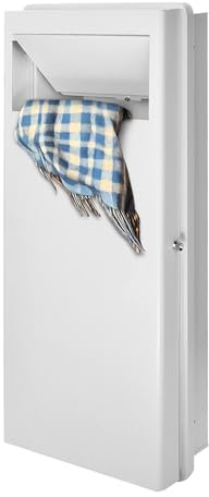 AdirHome Cesta de lavandería integrada, cesta de ropa con tapa, cesta de lavandería de pared, gran solución de ahorro de espacio para baños remodelados, cocina, color blanco