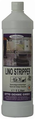Lorito Lino Stripper Grundreiniger Boden, 1 Liter Konzentrat, Reinigungsmittel für Bodenbeläge, Linoleum, Gummi, Kautschuk, Bodenreiniger Parkett, Laminat