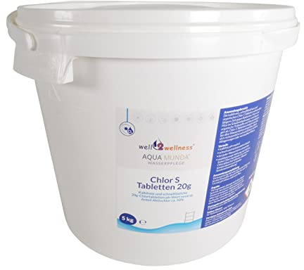 Aqua Munda Wasserpflege Premium Pool Chlortabletten 20g schnelllöslich 5kg