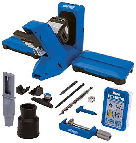 Kreg Pocket-Hole Jig 720PRO – Taschenlochbohrschablone mit Automaxx Spanntechnik und Anti-Rutsch Beschichtung - schnelle und stabile Holzverbindungen