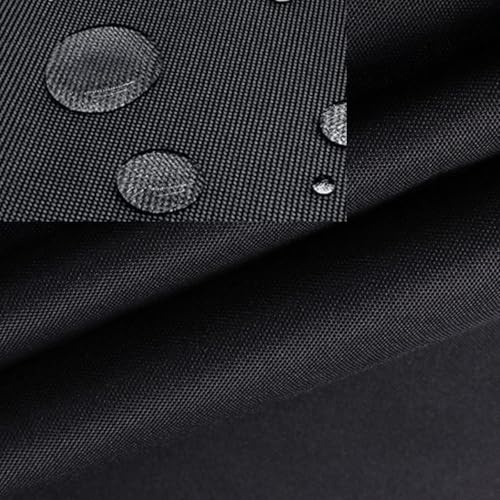 XINFULLWOL Strapazierfähiger, wasserdichter Stoff, Sonnenschutzstoff, 600D Oxford-Canvas-Material pro Meter, ideal für DIY-Projekte, Nähkissen, Möbelbezüge und Heimdekoration (schwarz, 200 x 150 cm)