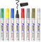 Paint Pens Paint Markers, 8 Coloured Permanent Marker Pens, Never Fade, Oil-Based Waterproof Paint Marker pen for Rock Painting Wood Fabric, Glass Metal Ceramic, Plastic Tyre Paper