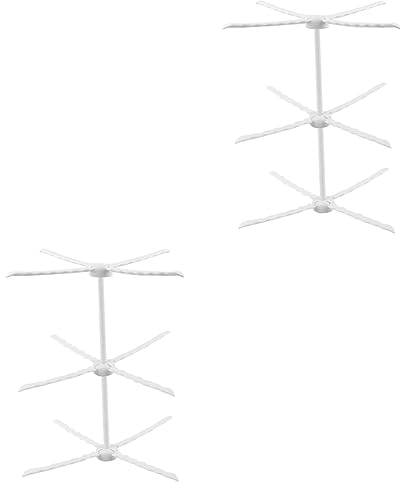 Alipis 2pcs Fondant Drying Rack for Cake Decorating Pastry Flower Stand Home Pasta Rack Collapsible Draining