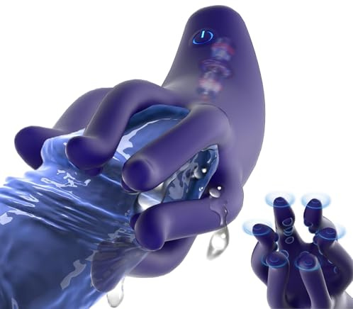 LYAMais Penis Vibrator 10 Vibrationsmodi Eichel Stimulator Penis Exerciser Elektrische Eichelvibrator Cup Multiple Reize Sexspielzeug für Mann Penis-Vibrator im Griffdesign für Männer Paare