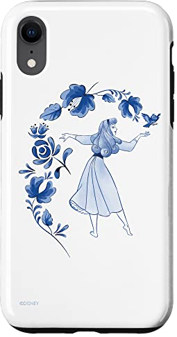 Disney La Belle au Bois Dormant Princesse Aurore Bleu Floral Coque pour iPhone XR