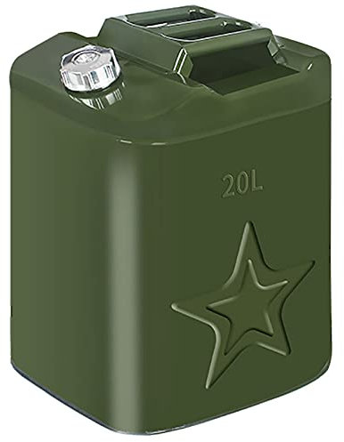 SaryEdge Latas de Metal para depósito de Combustible, latas de Gasolina para Gasolina y diésel, líquido Verde (20L)