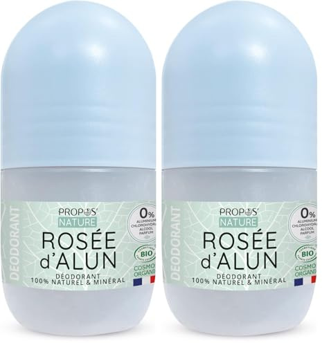 PROPOS'NATURE Deodorant Roll-On Rosee d'Alun 50 ml (Lot de 2)