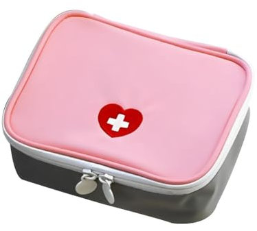 EYVRPAU Trousse de Secours Voyage Petit Mini, Vide, Étanche Sac de Médecine, Vider Pharmacie, Medicaments Voyage, à Pharmacie pour Charger Les Pilules, Médicament, Pansement