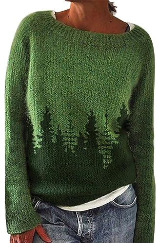 strickpullover damen gestreift Norweger Pullover Damen Original Weihnachten Pullover Winter Kaschmir Pullis Langarm Oberteile Elegant Rundhals Casual Warm Winterpullover Strickpullover Jumpers