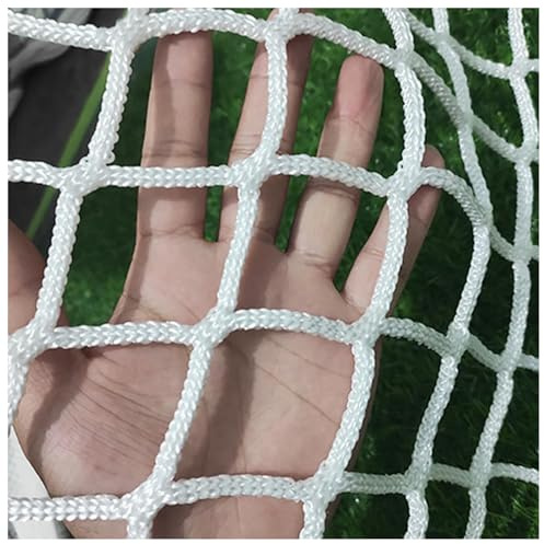 Skyddsnät Lekplats Klätternät Utomhus Balkong Skyddsnät Rep Nät Trappräcke Barnskyddsnät Husdjur Leksak Knutlöst Polyester Sportnät(Size:1x8m,Color:vit)