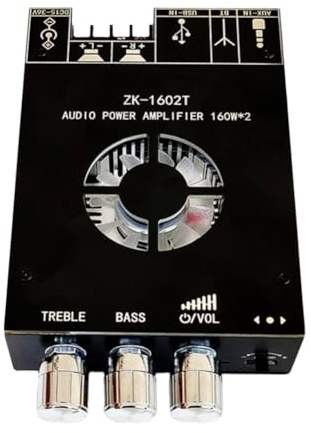 Giwnhvx - Modulo amplificatore di potenza audio Bluetooth 1602T TDA7498E 160Wx2 High Modulo amplificatore stereo 2.0 canali per altoparlante fai da te DC15-36V