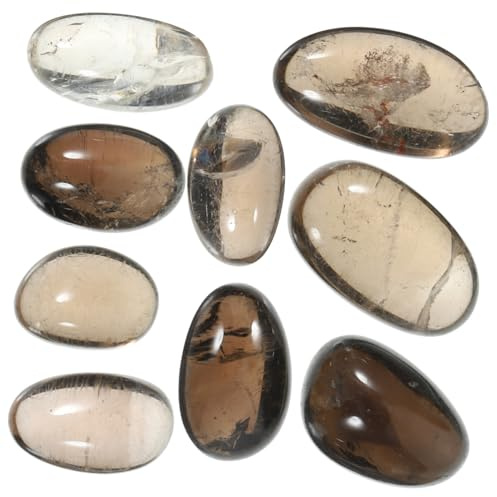 TOVINANNA Kristalle Ziersteine Kieselsteine Bunte Steine Kristallsteine Natürlich Polierte Steine Yogasteine Trommelsteine Meditationssteine Kristallsteinschmuck Heimdekoration Natursteine f