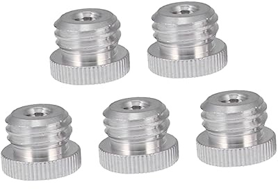 Tofficu 5 Stück Mikrofonstativ Adapter Gewinde Aluminiumlegierung Leicht Kompakt für Zubehör Stativanwendungen Professionell Praktisch