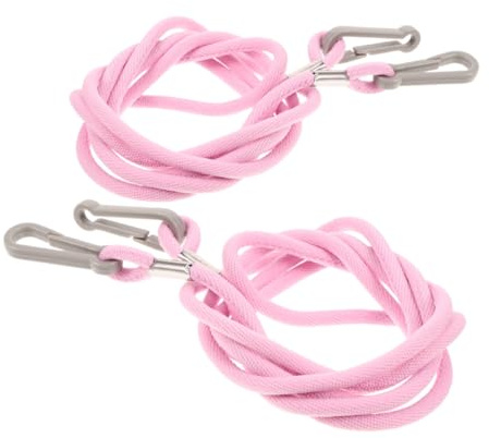Toyvian LanièRe De Ski Enfant, 2pièces Attache Moufles Élastiques Réglables Garçon Fille Clips Lanières Sécurité pour Ski Cordons Rose Maintien Pratique Moufles Accessoire SéCurité ExtéRieur
