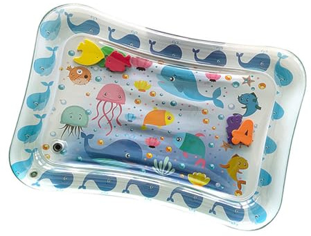 Tapete de Agua para Bebés y Niños Pequeños Pvc 1 Pieza | Diseño Mundo Submarino, Plegable y Enrollable, para Gatear y Jugar en Verano Estilo Aleatorio