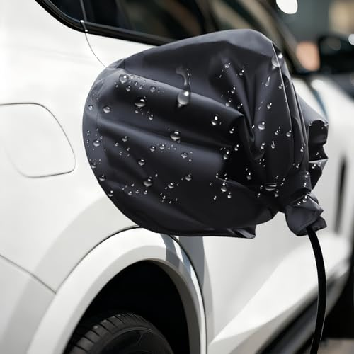 EV Charger Port Cover, Car Charging Port Rain Cover, Magnetic Adhesion | EV Charging Port Cover, Waterproof Rainproof Outdoor Portable Plug Covers, Universal Charging Protector for Electric Cars
