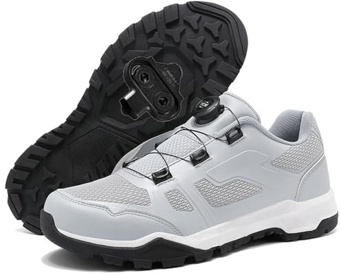 PENXZT Herren & Damen Mountainbike Radsportschuhe Fahrradschuhe Kompatibel mit Shimano SPD 2-Bolts Pedals Indoor Cycling Schuhe