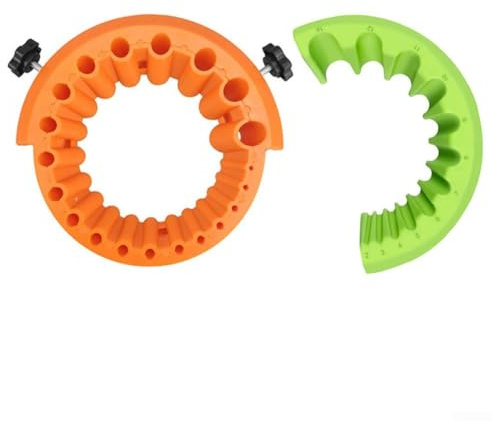Drill Bit Sharpener Guide Tool for Angle Grinder, Grinding Attachment for Drill Bits with Multiple Angles Design, ABS Material, Orange Yellow(Orange Green)