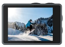 Andoer 5K WiFi Action Camera, Ultra HD Dual Screen Camera, 170° Wide Angle, 6-Axis Stabilization, 30M Underwater with Wireless Microphone