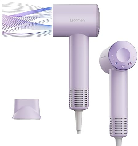 Dual Voltage Travel Hair Dryer for Global Use, Compact and Lightweight, High Speed Hairdryer for 5X Faster Drying, 200M Negative Ions, 0.69lb Portable Blow Dryer for Salon Results at Home & Abroad