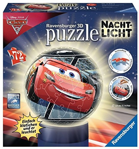 Ravensburger 11816 Disney Luce notturna: Cars 3 Puzzle 3D