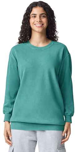 Comfort Colors Sweatshirt för vuxna med rund hals, modell 1566, Havsskum, S