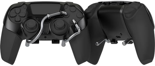 EXknight Leverback FPS Paddles Attachment, Back Buttons Gaming Paddles für PS5 Controller(Schwarz)