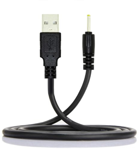CY Kabel USB 2.0 A-Stecker auf 2,5 x 0,7 mm DC 5 V Netzstecker, gerader Stecker, Ladekabel