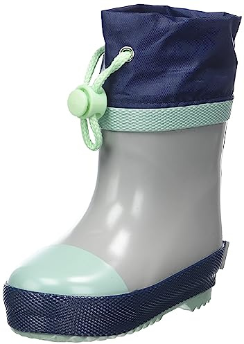 Playshoes Unisex barn halvskaft, fodrade gummistövlar, GRÅ, 27 EU