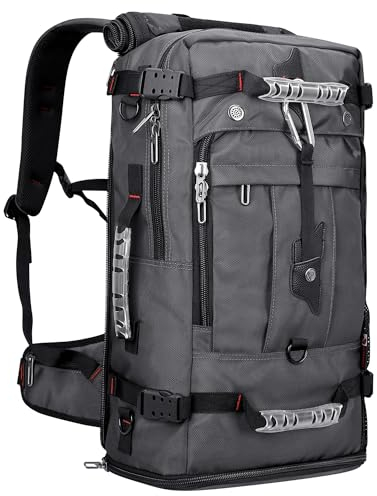 WITZMAN Reiserucksack Herren Groß 40L Reisetasche Rucksack Mit Schuhfach HandgepäCk Flugzeug Fit 17 Zoll Laptop FüR Geschäftsreisen（B681 Silbergrau）