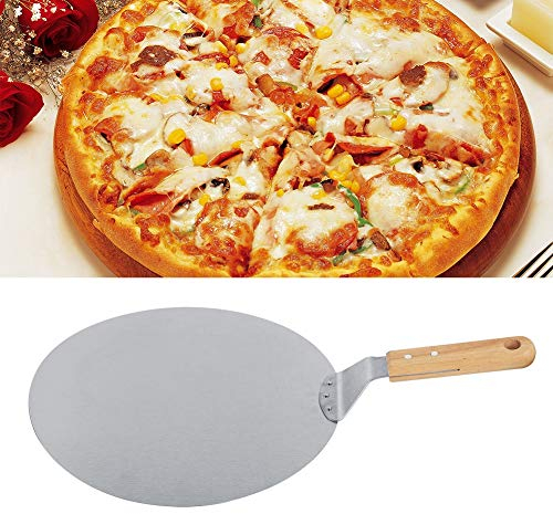 Backwerkzeuge Backschaufel Sicherheitstransfer Edelstahlschaufel für Pizza und Kuchen ? Frisches, Funktionales Design, Aluminiumklinge, Pizzastahlwerkzeuge, Schaufel und Edelstahl