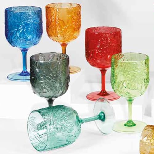 Brandani 50071 CALICE TROPICAL COLORI ASSORTITI SET 6 PEZZI ACRILICO | Acrilico
