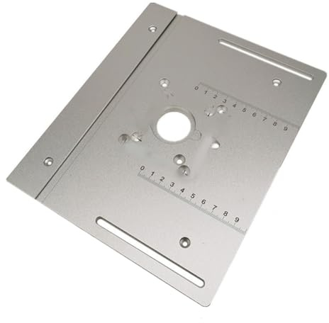 Tabella del router di alluminio Tabella dell'inserto della piastra per banchi di lavorazione del legno Router Piastra Strumenti di legno Fresatrice