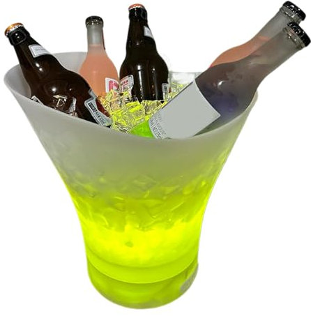 LED Ice Bucket, Light-up, Waterproof Drink Container, Colorful Ice Bucket, Wireless Speaker Bucket, Radiant Ice Container, Beverage Chilling Solution, Drink Cooler