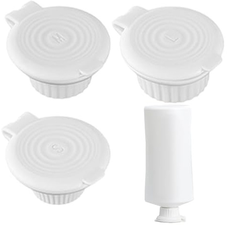 Tapón de botella boca abajo, kit de 3 tapas de vaciado de botellas | Tapas de botella de champú boca abajo, cubiertas, sellado seguro para acondicionador, loción, ketchup
