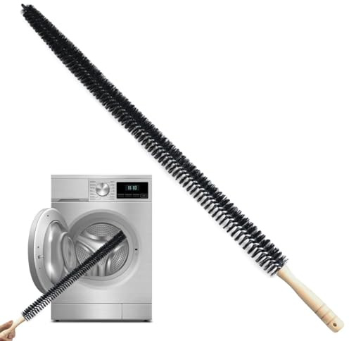 Washing Machine Cleaning Brush - Radiator Cleaner Brush | Dryer Lint Vent Cleaning Brush | Flexible Long Pipe Cleaning Brush | Refrigerator Coil Brush | Pipe Unblocker for Clothes Dryer