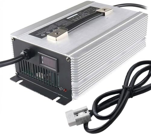 WLEJSL 2000 W Hochleistungs Batterieladegerät 24 V 50 A Blei Säure Batterieladegerät Erhaltungsladegerät mit LCD Displays, 50 A/120 A/175 A/350 A Anderson Stecker,50A