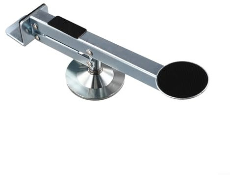 Jonikuper Levantador de puerta de pie, elevación de pies para paneles de yeso, herramienta de asistencia de elevación de puerta de rotación de 360 grados, con capacidad de carga de 220 libras