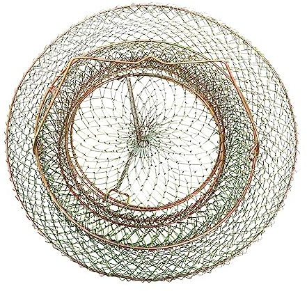 ARTSEWPLY Cesto Di Pesca Rete Con Design Molla Cesta Per Pesci e Granchi Leggera e Accessorio Per La Pesca Resistente e Pratico