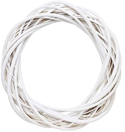 Decorazioni in ghirlanda vimini Natale anello di vite a cerchio floreale ornamenti naturali da 30 cm Accessori artigianali