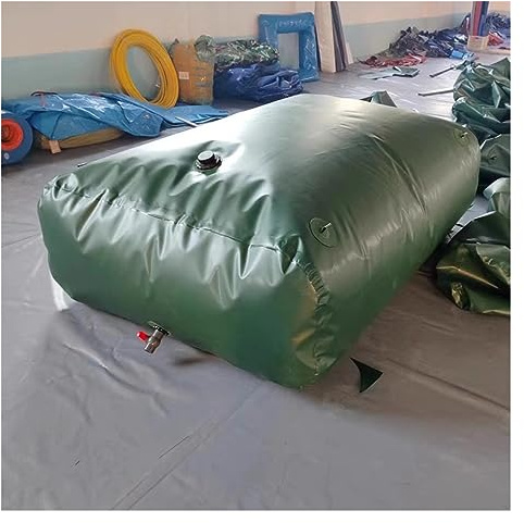 Réservoir d'eau Portable Pliable avec Valve, capacité de 400 à 4000 L, for Camping-Car, Camion, Camping et Irrigation d'urgence(670 L/176 Gallon/1.5x0.9x0.5 m)