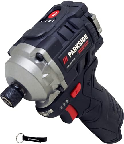 HEADNMORE® Bundle - PARKSIDE PERFORMANCE® Avvitatore a percussione da 1/4 12V PDSSAP 12 (senza batteria) +Portachiavi