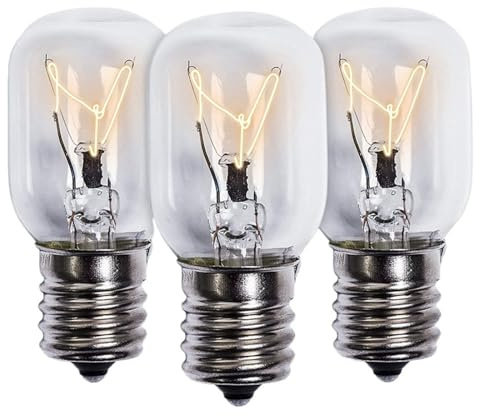 Ampoule for micro-ondes 40 W E17 125 V, pièce de rechange, compatible avec les Whirlpool, lot 3