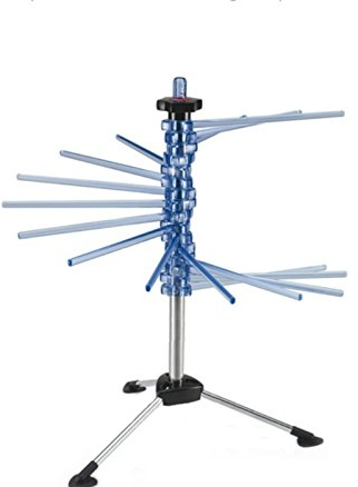 CGOLDENWALL Égouttoir à pâtes pliable en plastique pour spaghetti et nouilles - Accessoire pour machine à pâtes - Bleu